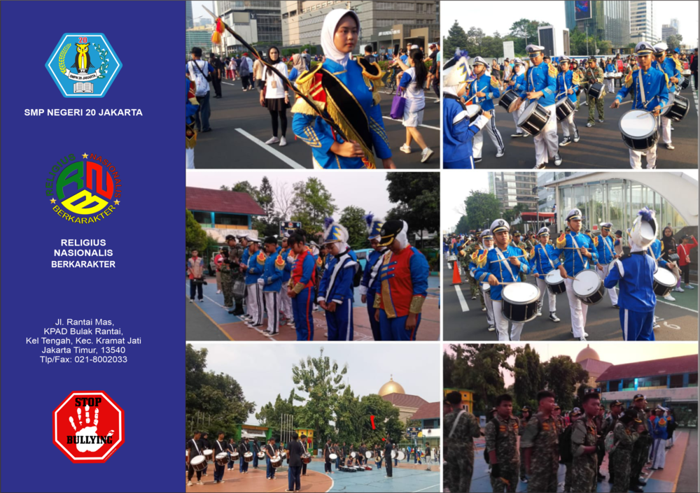 Marching Band Vingts SMPN 20 Jakarta Sajikan Lagu Baru pada Semester Ganjil