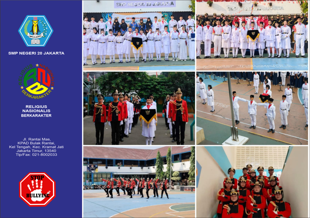 Ekskul Paskibra SMPN 20 Jakarta Asah Disiplin dan Kekompakan melalui Materi PBB