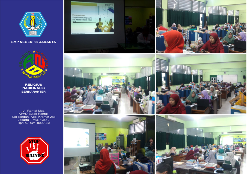 SMPN 20 Jakarta Selenggarakan Kegiatan Pengimbasan Pengelolaan Kinerja PMM