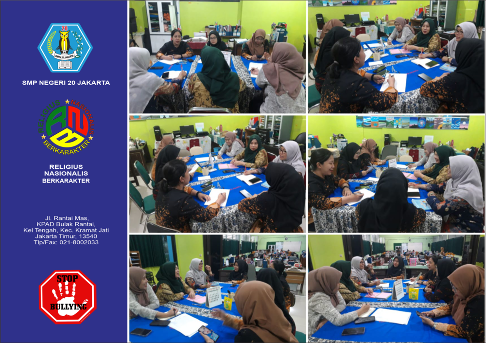 Guru Mapel IPA SMPN 20 Jakarta Laksanakan MGMP Tingkat Sekolah