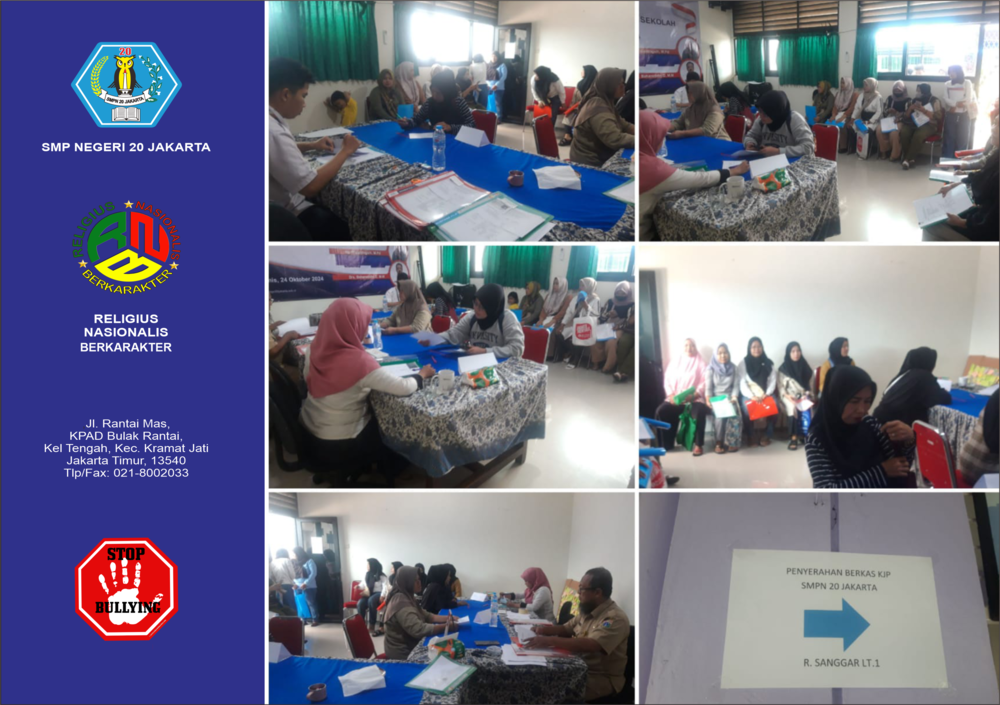 SMPN 20 Jakarta Laksanakan Pelayanan Penerimaan Berkas KJP 2025 Tahap 1