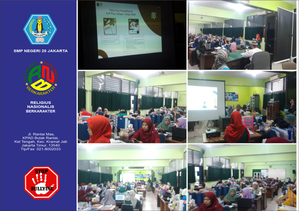 SMPN 20 Jakarta Gelar Sosialisasi Program KJP Plus kepada para wali kelas